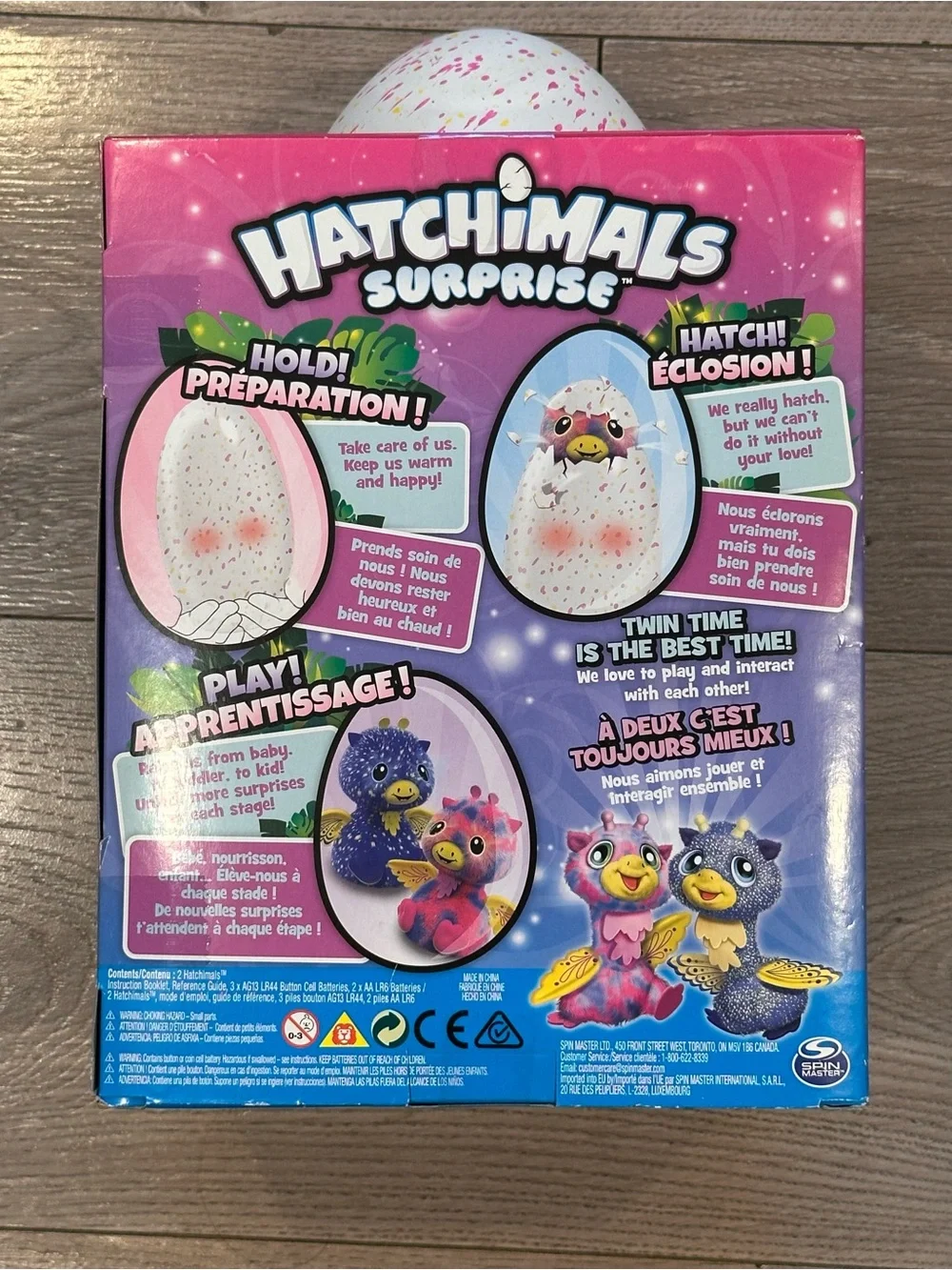 NIB 2017 Hatchimals Surprise Twins Giraven or Peacat